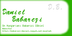 daniel babarczi business card